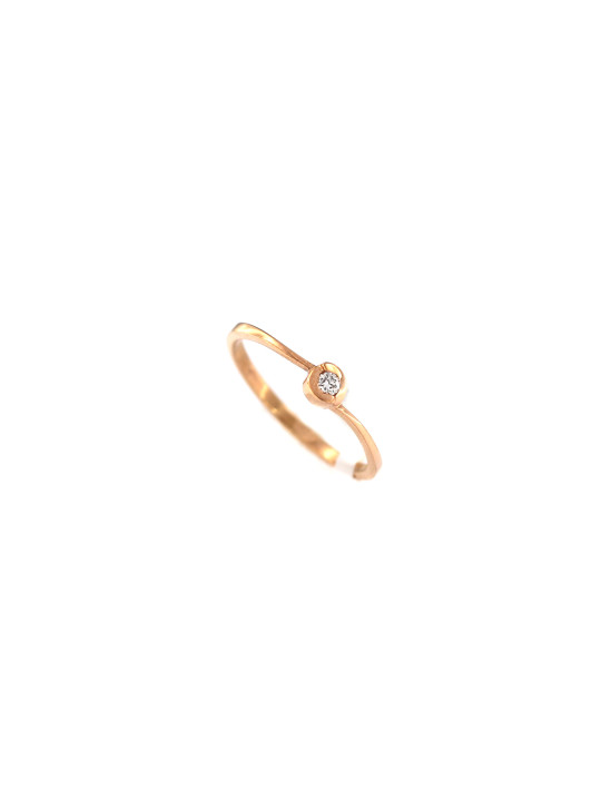 Rose gold ring with diamond DRBR06-13