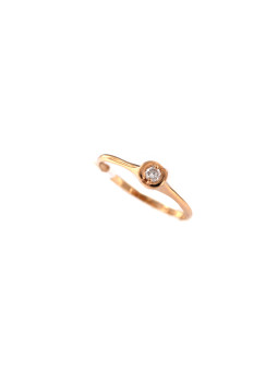 Auksinis žiedas su briliantu DRBR06-14
