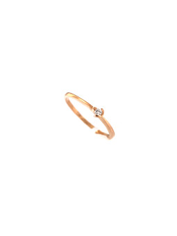 Rose gold ring with diamond DRBR06-15