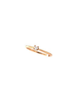 Rose gold ring with diamond DRBR08-06
