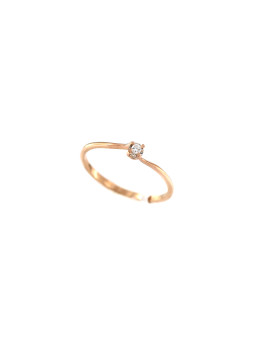 Rose gold ring with diamond DRBR10-17