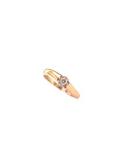 Rose gold ring with diamond DRBR10-18