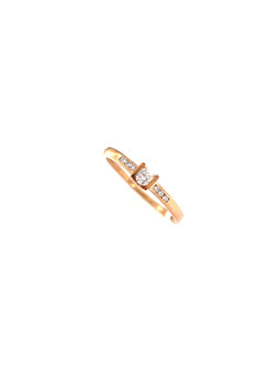 Rose gold ring with diamond DRBR14-09
