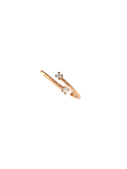 Rose gold ring with diamond DRBR16-11