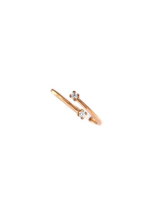 Rose gold ring with diamond DRBR16-11