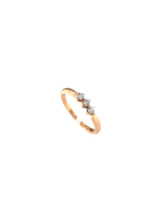 Rose gold ring with diamond DRBR18-01