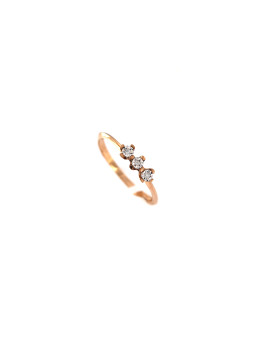 Rose gold ring with diamond DRBR18-03