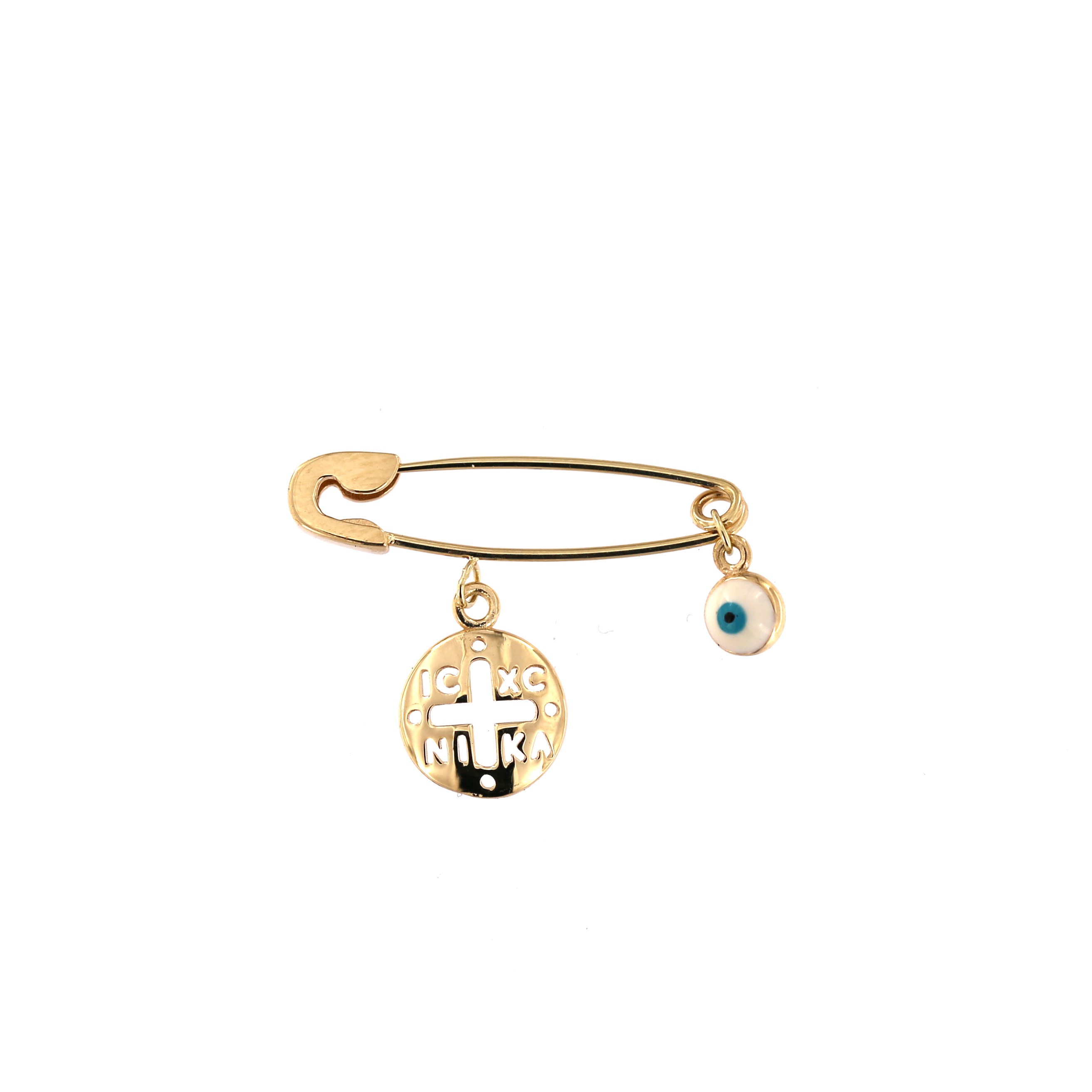 Yellow gold brooch FGS02-04