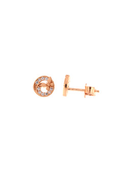 Rose gold butterfly pin earrings BRV10-01-11