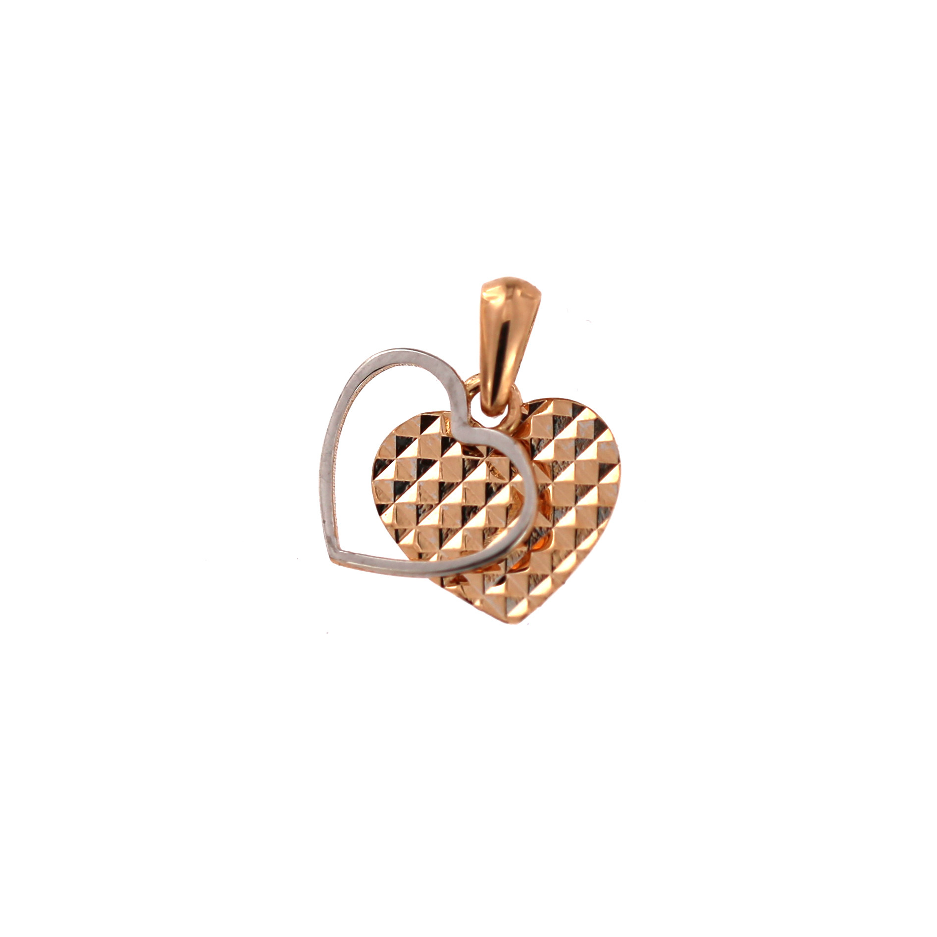 Rose gold heart pendant ARS01-41