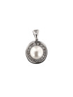 White gold pearl pendant ABPRL02-01 