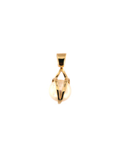 Yellow gold pearl pendant AGPRL04-03