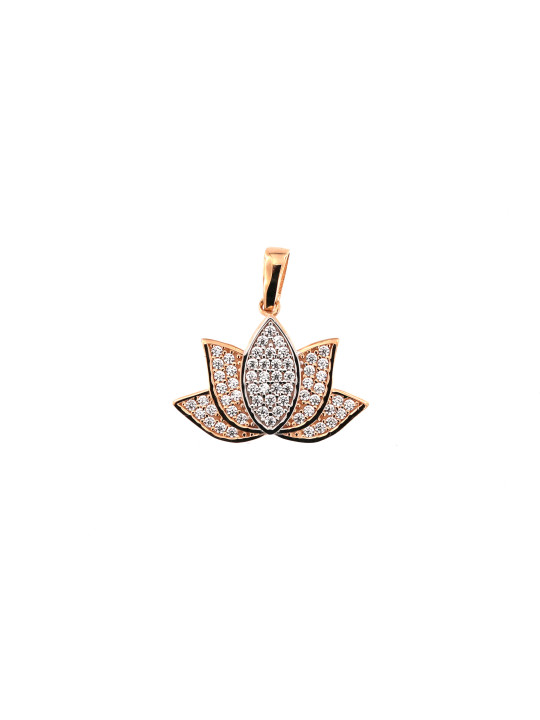 Rose gold flower pendant ARF22-04