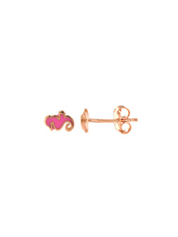 Rose gold sea-horse pin earrings BRV10-15-01