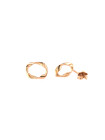 Rose gold zirconia pin earrings BRV12-01-10 