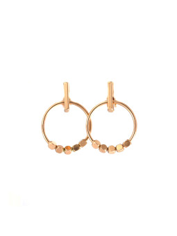 Rose gold pin earrings BRV12-02-04