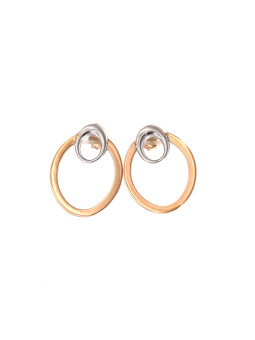 Rose gold pin earrings BRV12-02-05