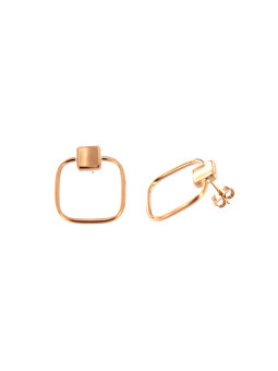 Rose gold pin earrings BRV12-03-03