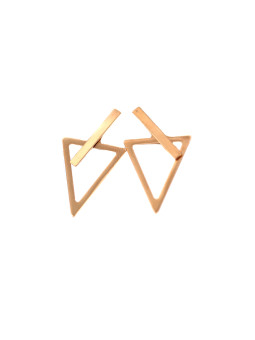 Rose gold pin earrings BRV12-04-01