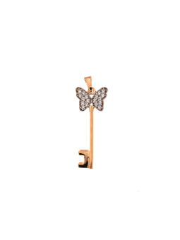 Rose gold key charm ARRS01-07