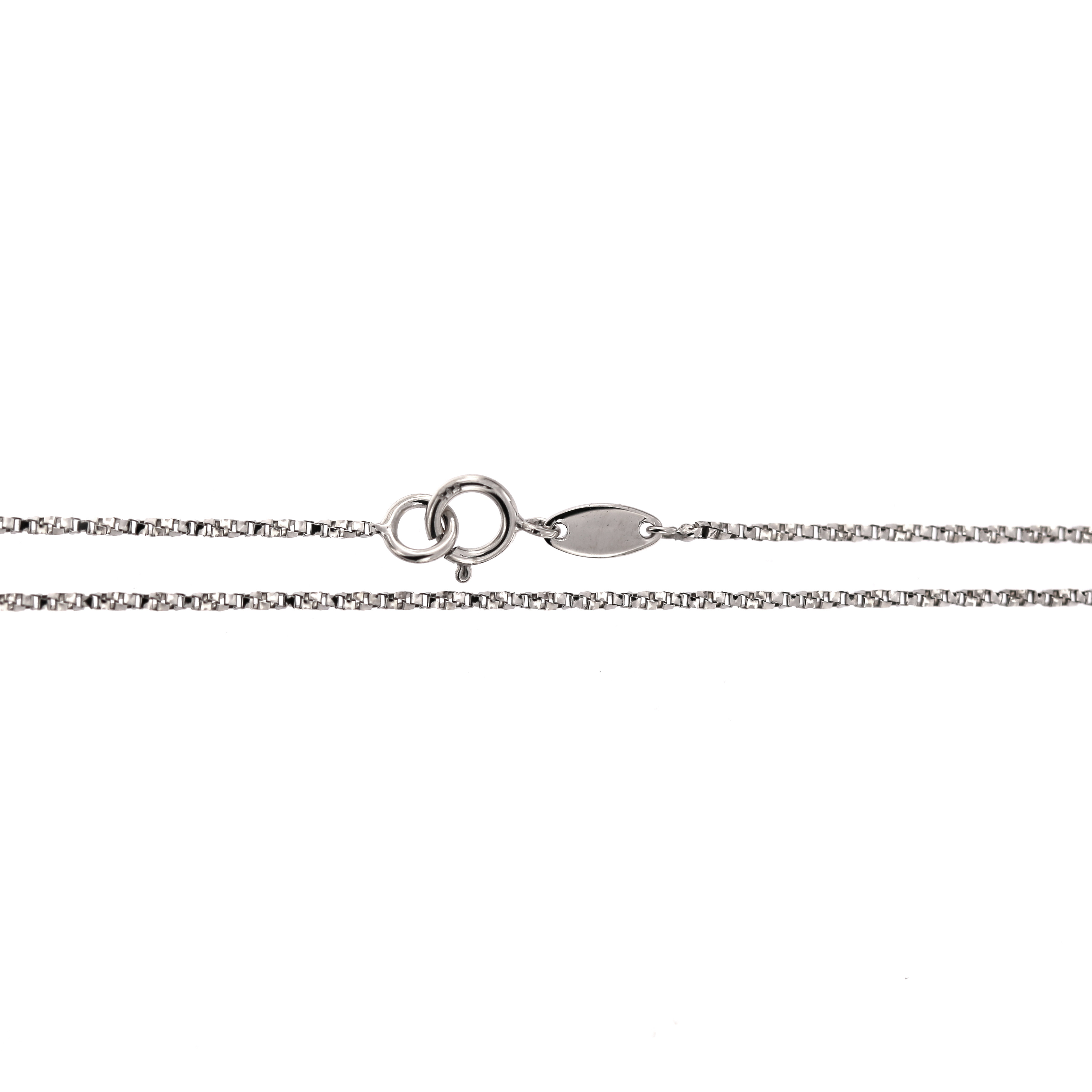 White gold chain CBBOXTW-1.00MM 45CM