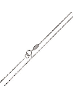 White gold chain CBBOXTW-1.00MM 45CM