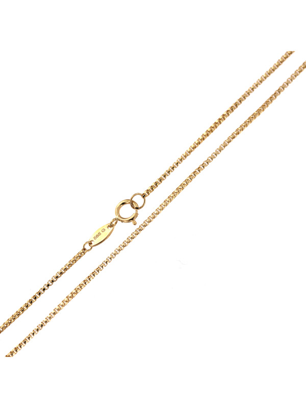 Yellow gold chain CGBOXR-1.00MM 50CM