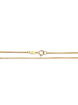 Yellow gold chain CGBOXR-1.00MM 50CM