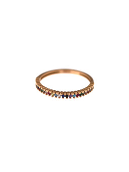 Auksinis žiedas su cirkoniais DRA13-02