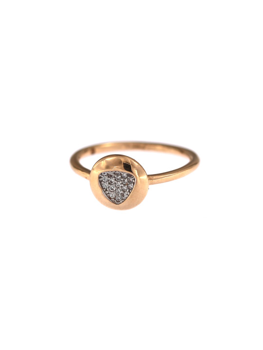 Rose gold zirconia ring DRC02-09