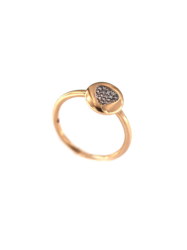 Rose gold zirconia ring DRC02-09