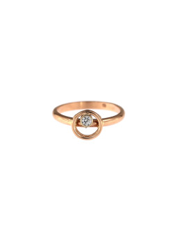 Rose gold zirconia ring DRC02-10