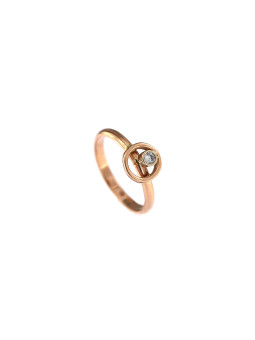 Rose gold zirconia ring DRC02-10