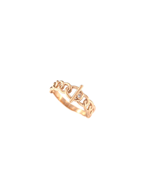 Rose gold zirconia ring DRC02-11 16.5MM