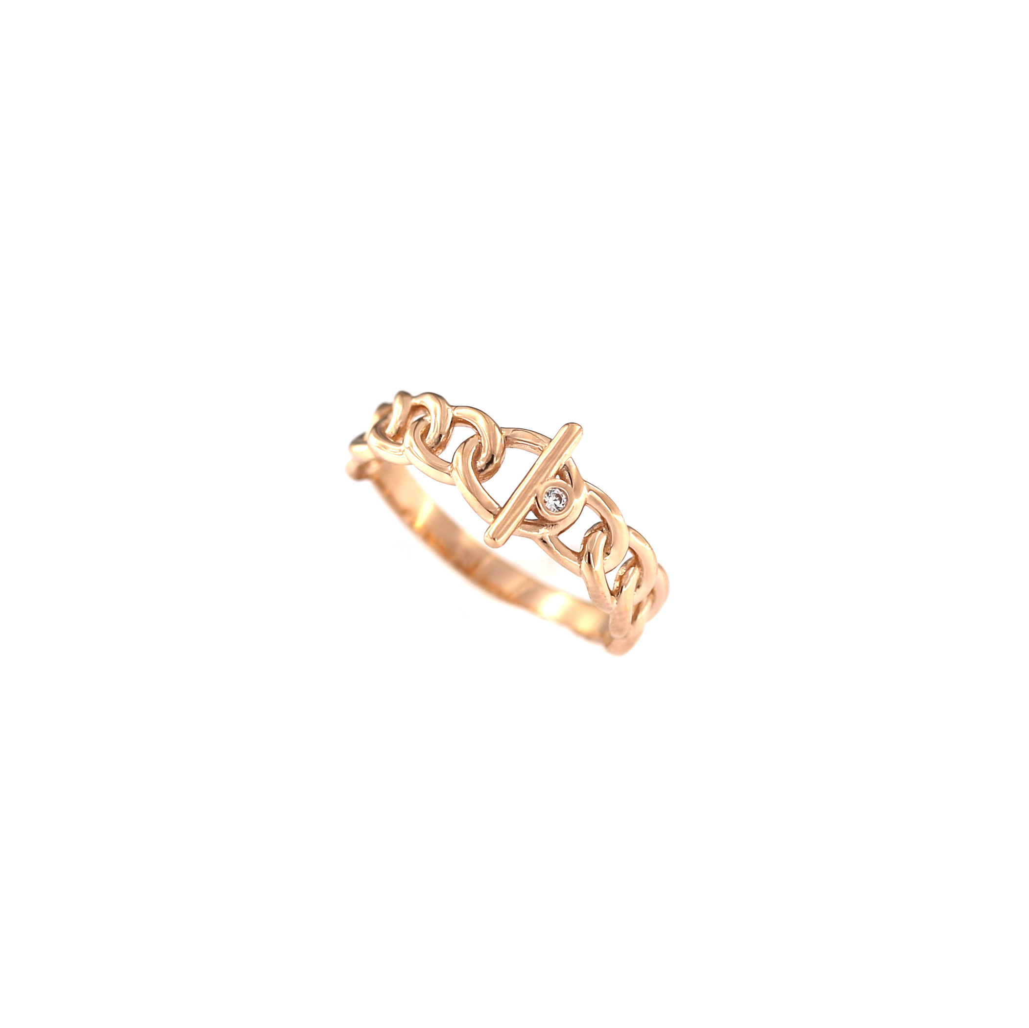 Rose gold zirconia ring DRC02-11 16.5MM