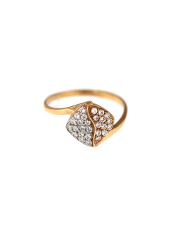 Rose gold zirconia ring DRC03-01