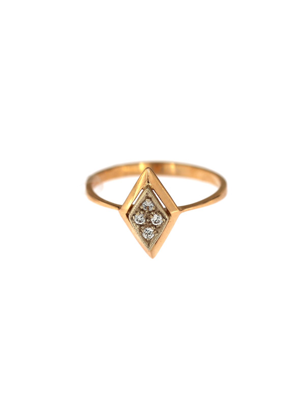 Rose gold zirconia ring DRC03-03