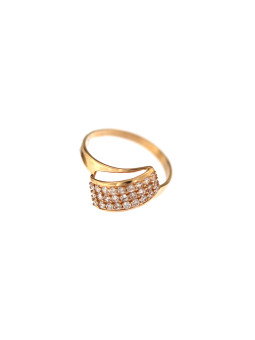 Auksinis žiedas su cirkoniais DRC05-03
