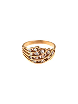Auksinis žiedas su cirkoniais DRC05-09