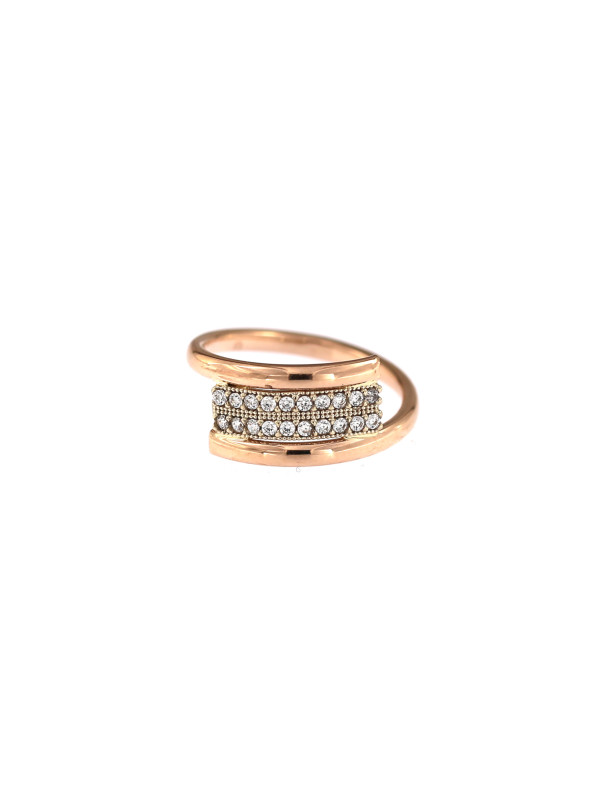 Rose gold zirconia ring DRC05-10