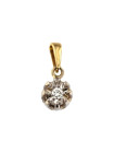 Yellow gold pendant with diamond AGBR07-01-1 