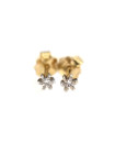 Yellow gold earrings with diamonds BGBR01-04-02-2 