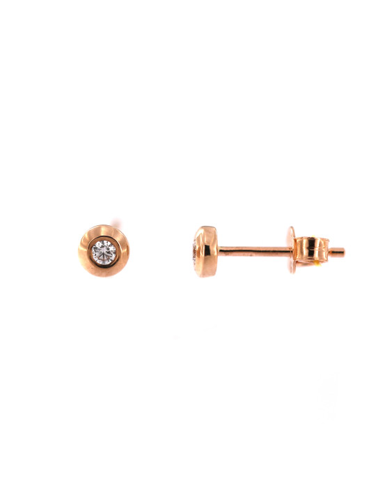 Rose gold diamond earrings BRBR01-05-04