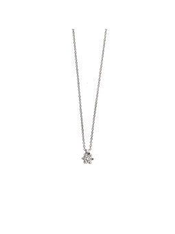 White gold diamond pendant necklace CPBR04-01
