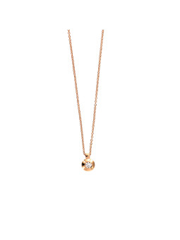 Rose gold diamond pendant necklace CPRR03-01