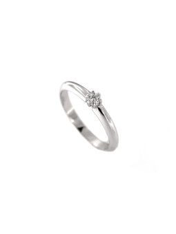 White gold engagement ring with diamond DBBR02-20