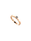 Rose gold ring with diamond DRBR02-35 15.5MM-1 