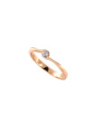 Rose gold ring with diamond DRBR10-15-1 