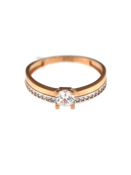 Rose gold zirconia ring DRD02-01 16MM