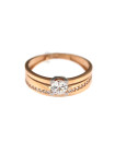 Rose gold zirconia ring DRD04-01 